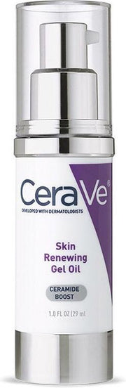 CeraVe Skin Renewing Ceramide Gel - Gezichtsolie - Complete Anti-veroudering  - SPF 30 - Retinol - Vitamine C - Nachtcrème - Olie