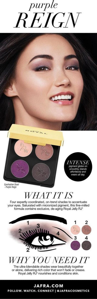Luxury eyeshadow quad Purple reign