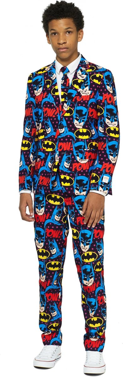 Opposuits Verkleedpak Dark Knight Jongens Polyester Zwart Mt 170-176
