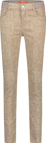 Angels OSFA Dames Jeans One size Camel Patroon