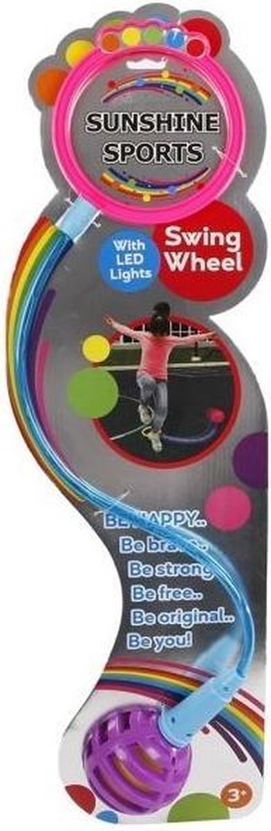 Toys Amsterdam Enkelspringbal Swing Wheel Junior 80 Cm Paars