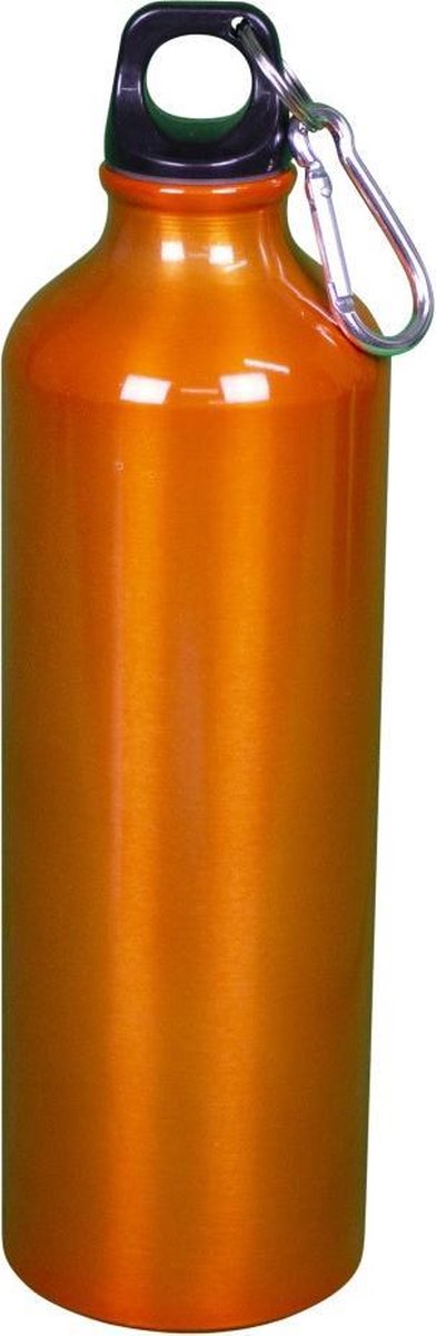 Aluminium fles 750 ml oranje