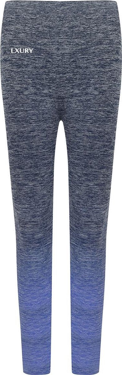 LXURY Dames Fade Sportlegging  Maat S/M - Blauw - Relax - Dames Leggings - Yoga & Fitness - Hoge Taille