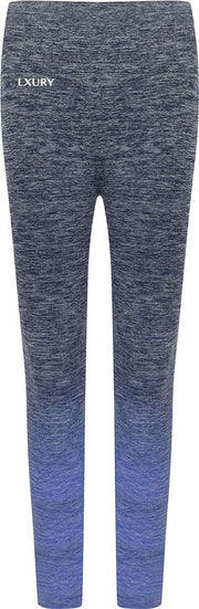 LXURY Dames Fade Sportlegging  Maat L/XL - Blauw - Relax - Dames Leggings - Yoga & Fitness - Hoge Taille
