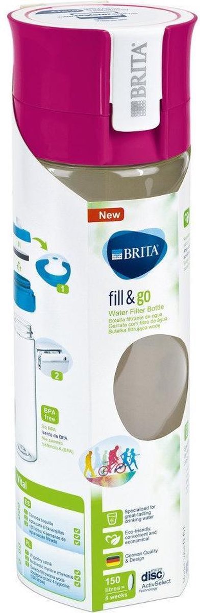 BRITA fill&go Vital Waterfilterfles - Pink