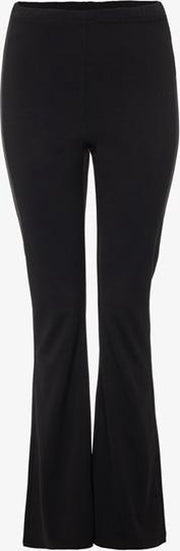 Jazlyn dames flared broek - Zwart - Maat XL