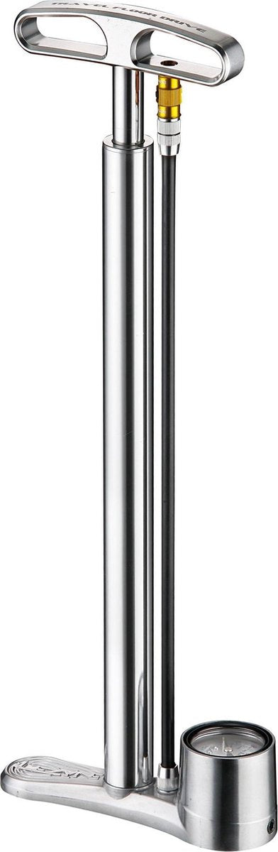 LEZYNE CNC TRAVEL FLOOR DRIVE SILVER/HI GLOSS