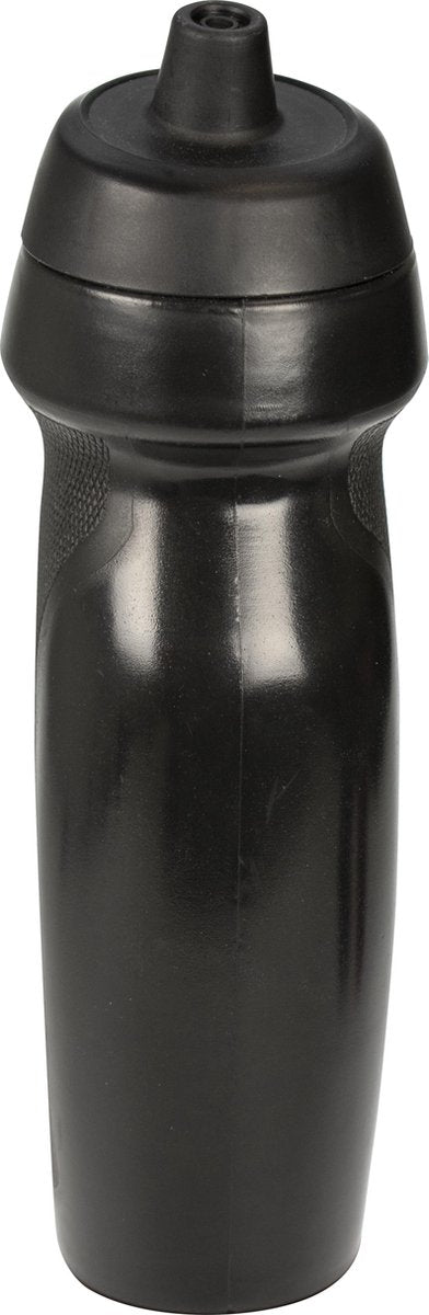 Seano Bidon sportfles 580 ml rubber grip BPA Free - Zwart - 2 stuks