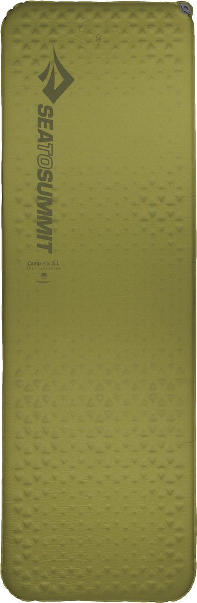 Sea to Summit Camp Mat Self Inflating Recht Large - zelf opblaasbare slaapmat - Olive