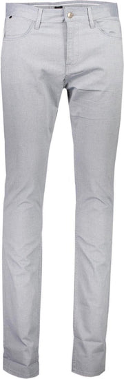 Hugo Boss  Jeans Grijs Getailleerd - Maat W30 X L34 - Heren - Lente/Zomer Collectie - Katoen;Elastaan
