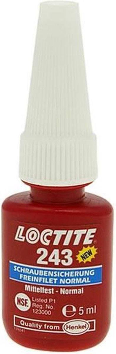 Loctite 243 Borgmiddel medium (blauw) 5ml