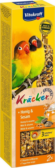 Vitakraft Agaporniskracker African Honing Vogelsnack - 2 Stuks