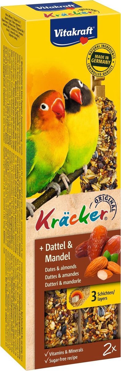 Vitakraft Agaporniskracker African Fruit Vogelsnack - 2 Stuks