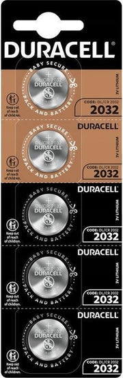 5 stuks Duracell CR2032 3volt knoopcel batterijen