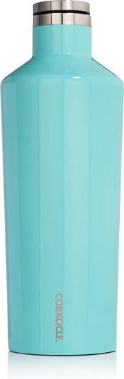 Corkcicle Canteen 1775ml - Gloss Turquoise Roestvrijstaal - 60oz. Waterfles en Thermosfles - 3wandig - 25uur koud en 12uur warm - BPA vrij - grote opening voor ijsklontjes