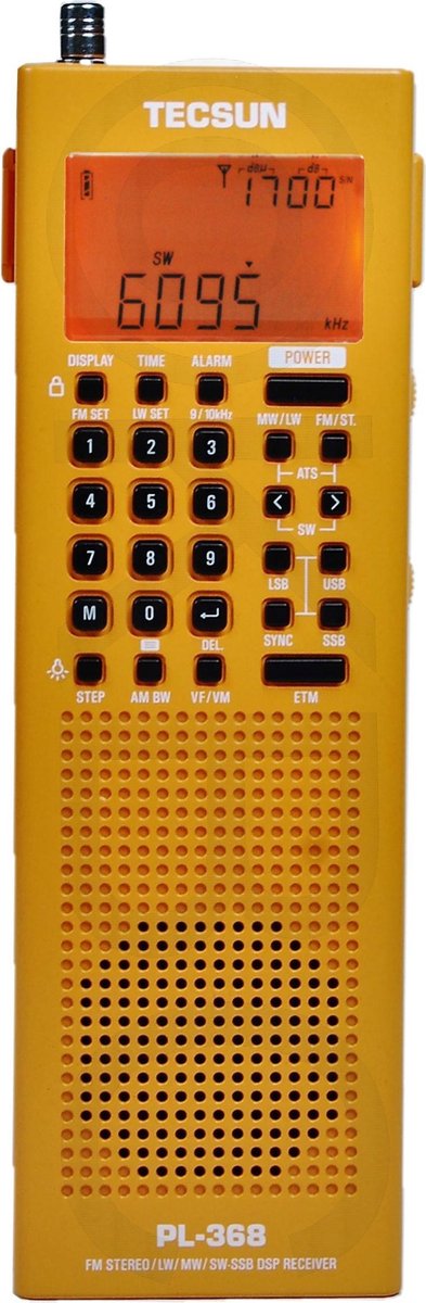 Tecsun PL-368 PLL World Band Receiver Orange
