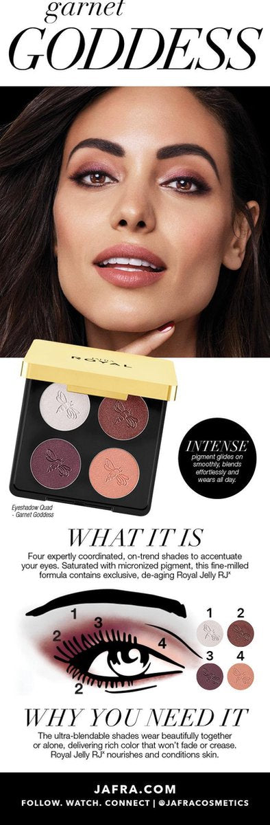 Luxury eyeshadow quad Garnet Goddess