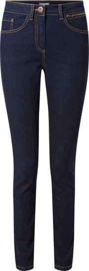 Craghoppers Spijkerbroek Ellory Dames Katoen Donkerblauw Mt 40/m