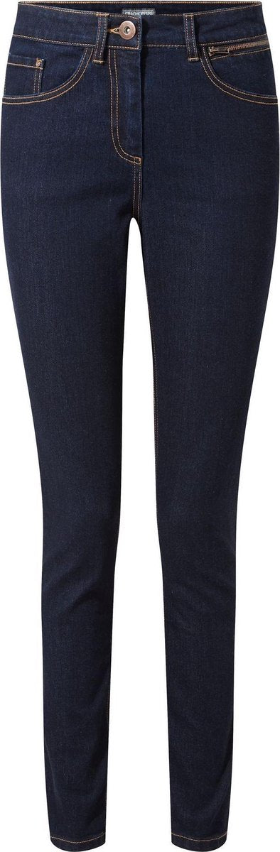 Craghoppers Spijkerbroek Ellory Dames Katoen Donkerblauw Mt 40/m