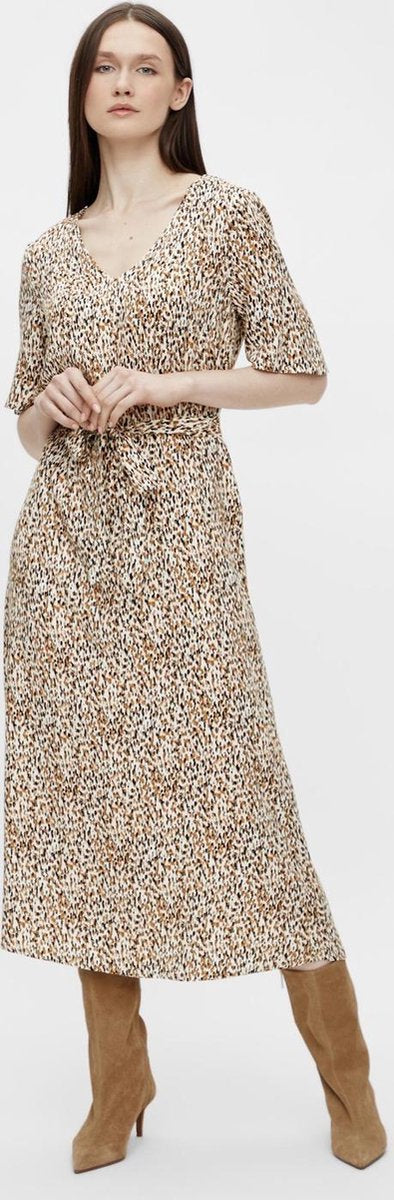 Objamanda 2/4  Dress A Div 23034833 Cloud Dancer/leo