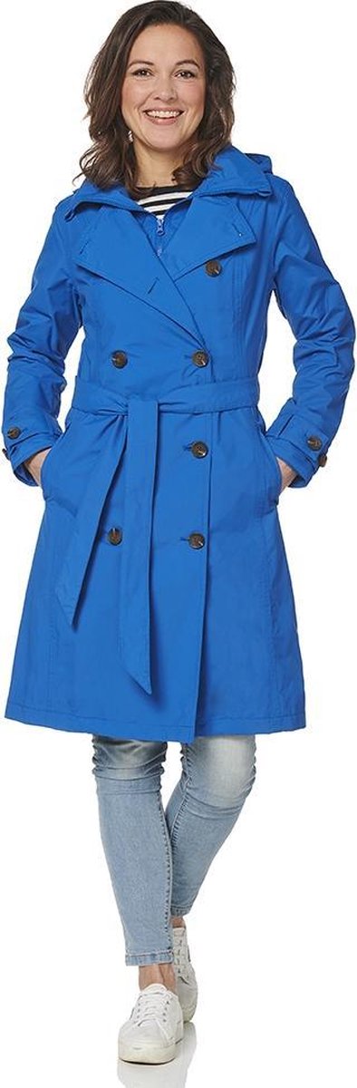Balou trench coat blue with zipperclosure -S