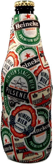 2 x HEINEKEN Bierfles koelhoud hoes - flessen koel houder - bierfles koelhouders