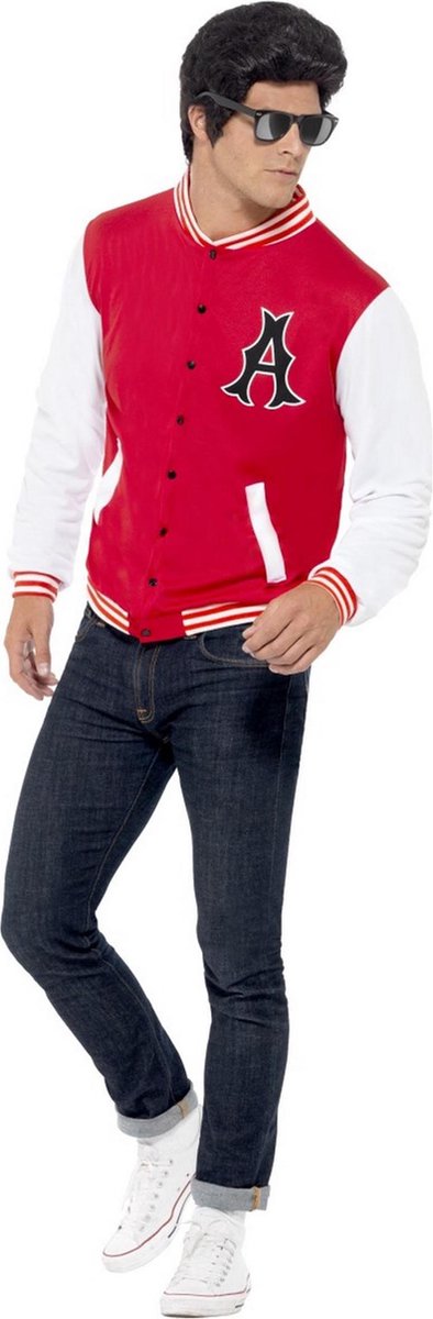 "Amerikaans student jas voor mannen  - Verkleedkleding - Medium"
