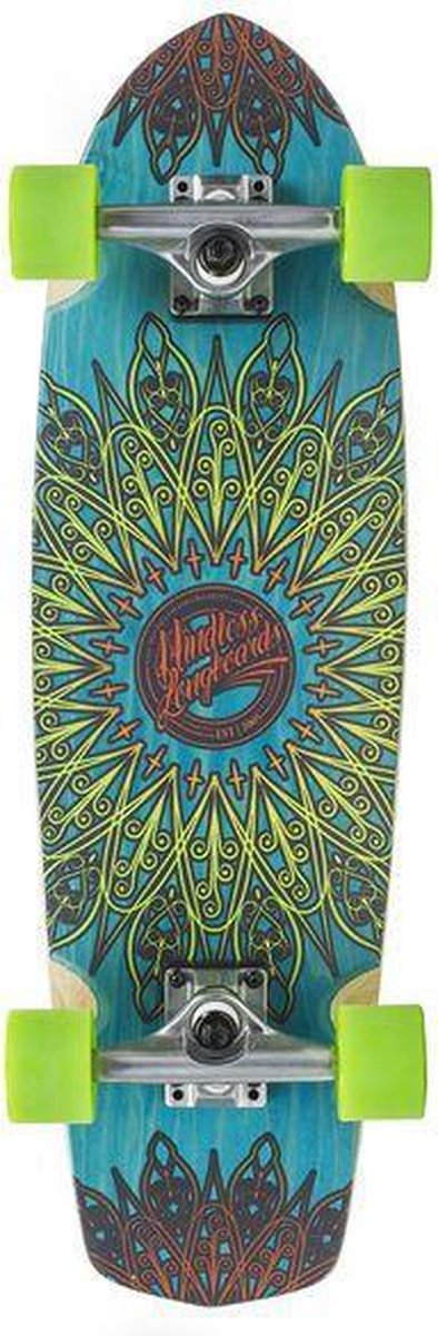 Mindless Mandala 28.0 Cruiser Skateboard Blue