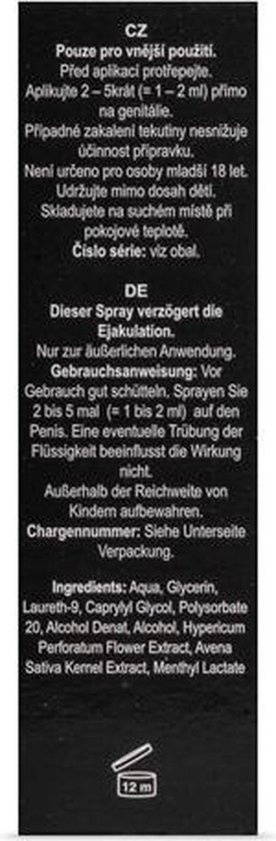 Orgasme Vertragende Spray - Black Stone - Beige - Drogist - Voor Hem - Drogisterij - Klaarkomen uitstellen