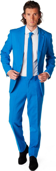 OppoSuits Blue Steel - Mannen Kostuum - Blauw - Feest - Maat 60