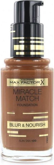 Max Factor Miracle Match Foundation - 100 Sun Tan
