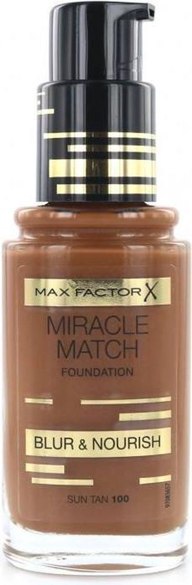 Max Factor Miracle Match Foundation - 100 Sun Tan