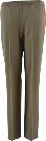Sensia dames pantalon- elastiek - model Deva - korte lengtemaat - kleur taupe- maat 38