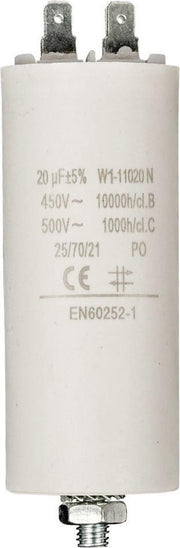 Fixapart W1-11020N Condensator 20.0 uf / 450 V + Aarde