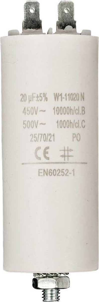 Fixapart W1-11020N Condensator 20.0 uf / 450 V + Aarde