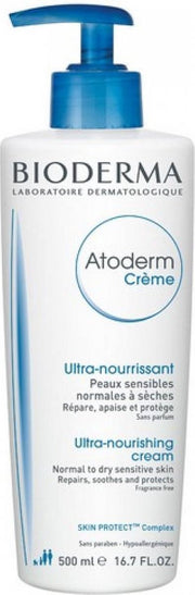 Bioderma - Voedende Gezichtscrème Atoderm Bioderma - Unisex - 1000 ml