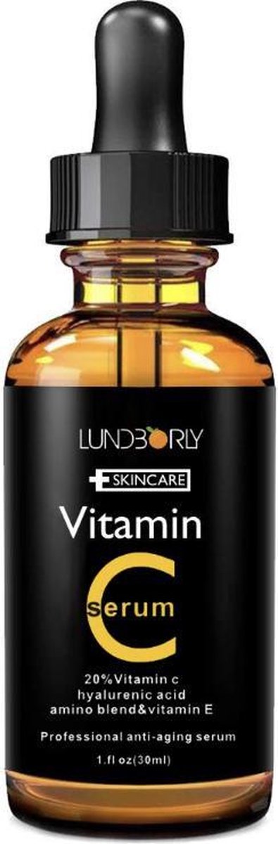 Lundborly Vitamine C serum-Professional anti Aging-Hyalurenic Acid-Gezichtsverzorging serum