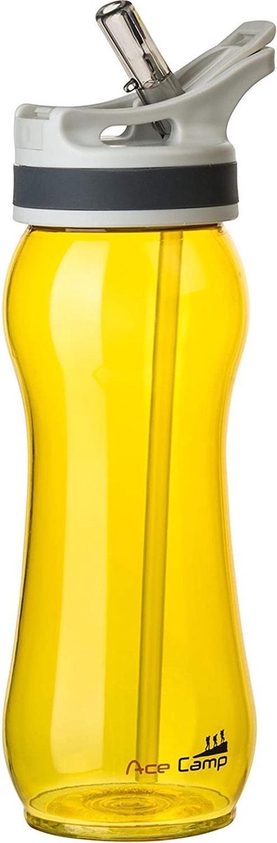 Acecamp Tritan Springdeckel Waterfles 600 Ml Geel