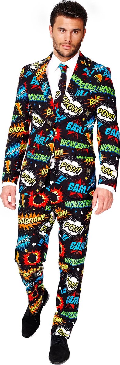 OppoSuits Badaboom - Mannen Zomer Kostuum - Gekleurd - Carnaval - Maat 48