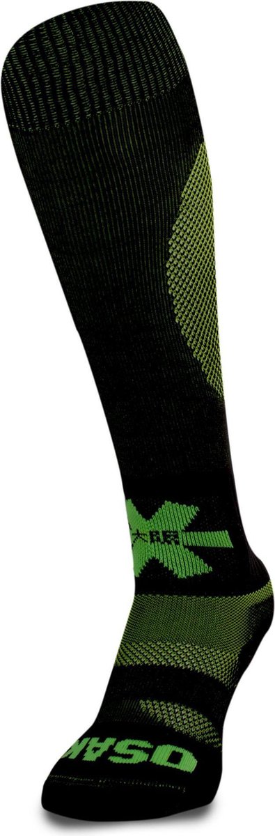 Hockeysokken Black Yellow Melange