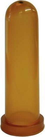 Kalverspeen latex ROND GAT honingkleur 10cm