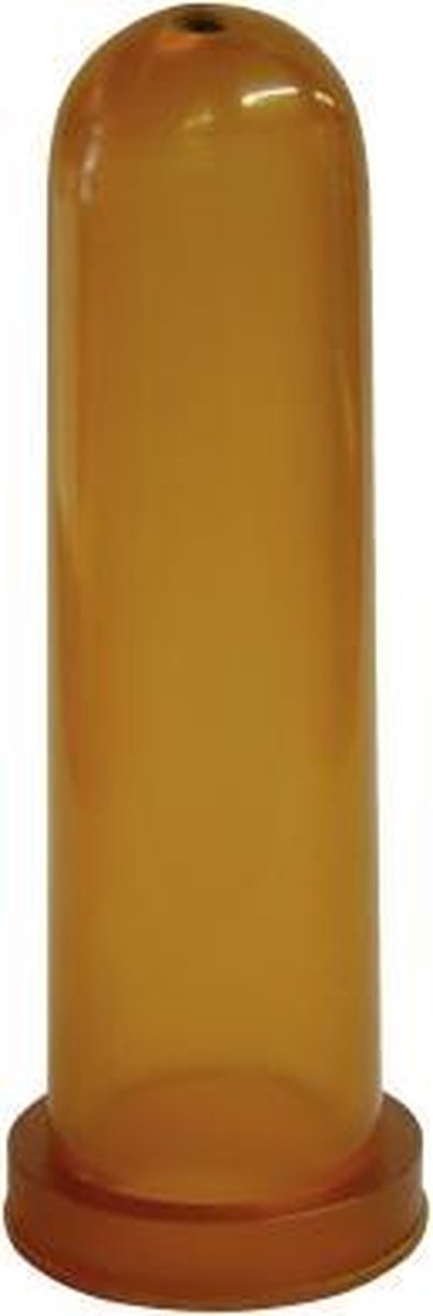 Kalverspeen latex ROND GAT honingkleur 10cm