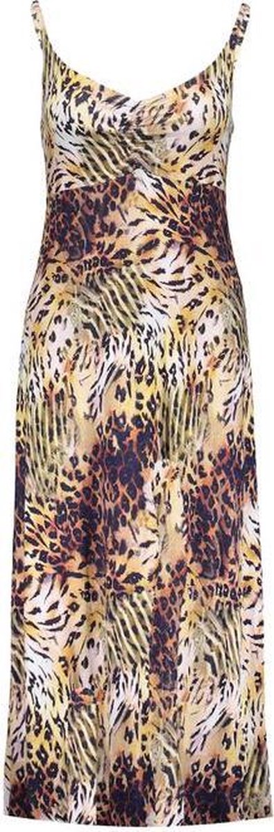 Dress Long Spaghetti 17181 Noelle Multi Animal