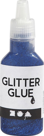 Creotime Glitterlijm Blauw 25 Ml