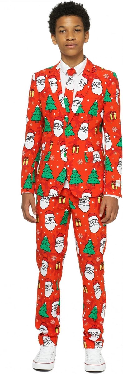 OppoSuits Holiday Hero - Jongens Kostuum - Gekleurd - Kerst - Maat 170/176