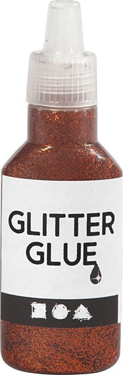 Creotime Glitterlijm Oranje 25 Ml