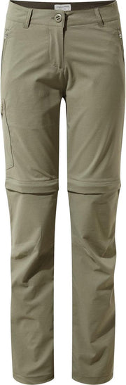 Craghoppers Afritsbroek Nosilife Pro Ii Convertible Dames Kaki Maat 46/m
