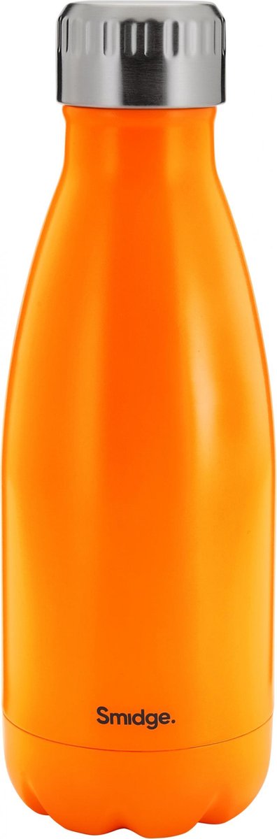 Smidge Thermosfles On The Go 325 Ml Rvs Oranje