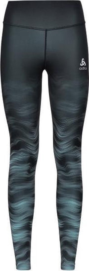 ODLO Zeroweight Print Tight Dames - groen - maat XL