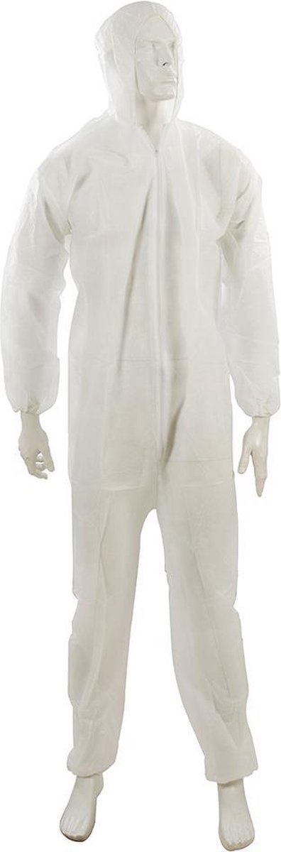 Silverline Wegwerp overall Wit - Maat M